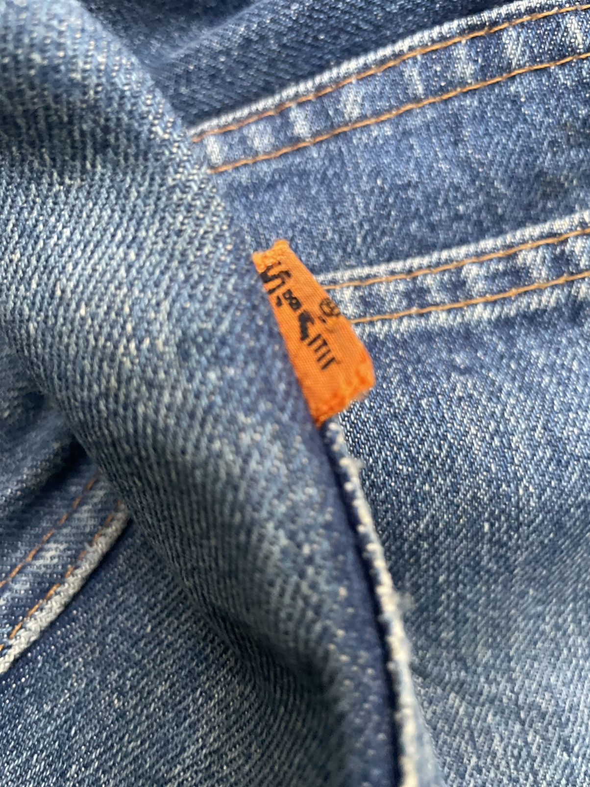 Levi's Vintage 70’s Levis 646 E Orange Tag Distresed Size US 29 - 19 Thumbnail