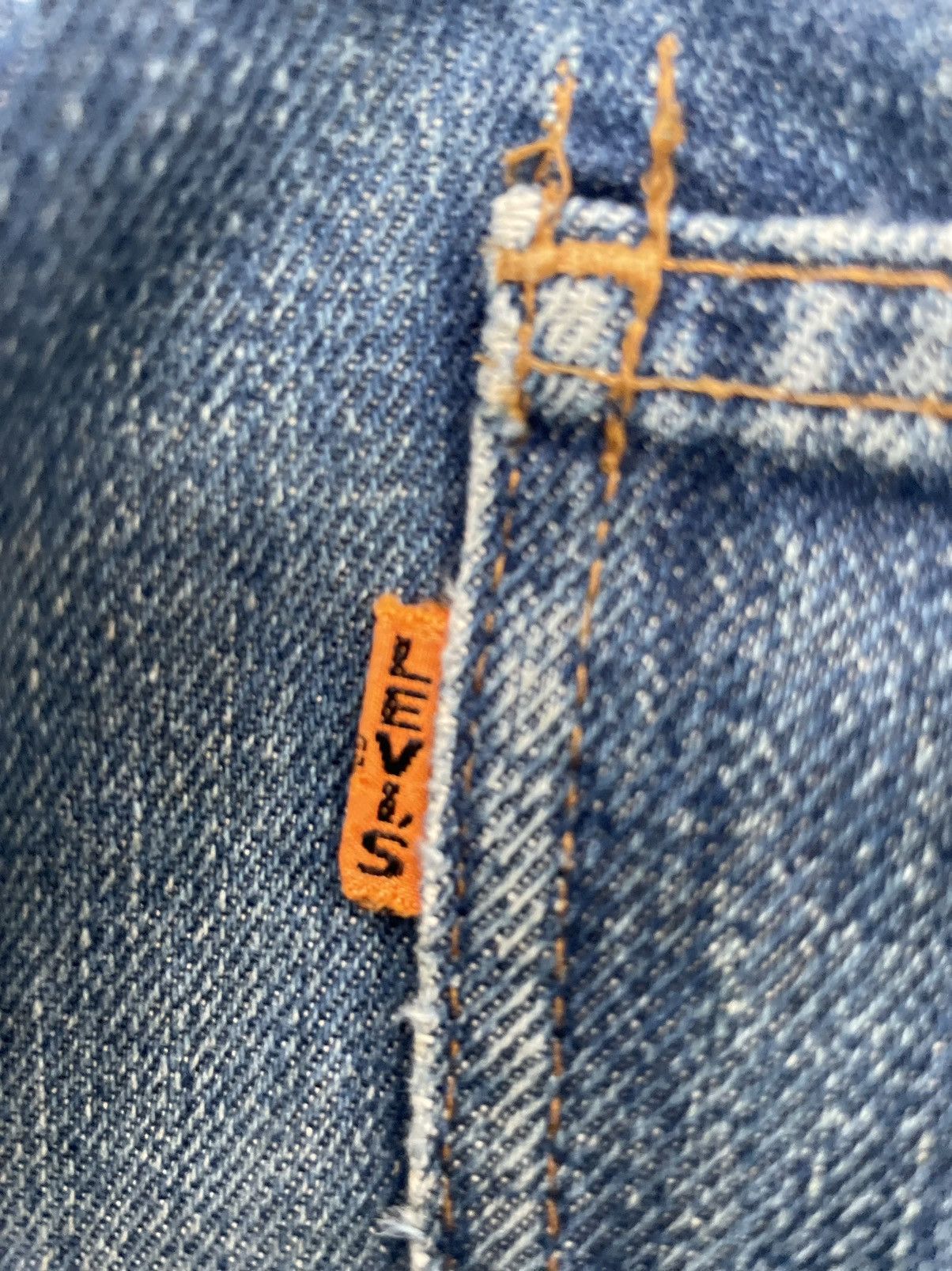 Levi's Vintage 70’s Levis 646 E Orange Tag Distresed Size US 29 - 20 Thumbnail