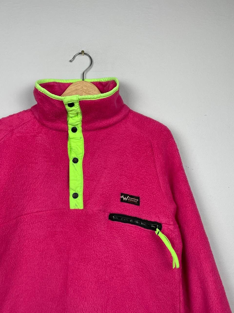 Other Yoming Woolen Jackson Hole Half Snap Button Sweater Fleece Size S / US 4 / IT 40 - 2 Thumbnail