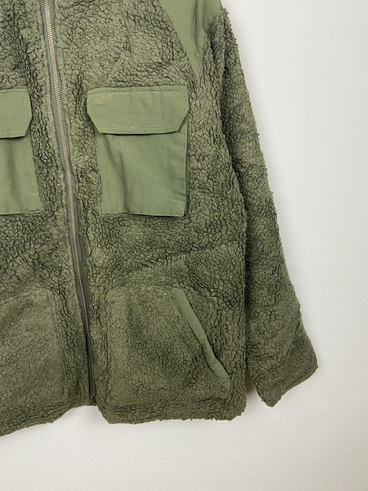 Japanese Brand Vintage Houston Military Fleece Deep Pile Riversible Jacket Size US L / EU 52-54 / 3 - 5 Thumbnail