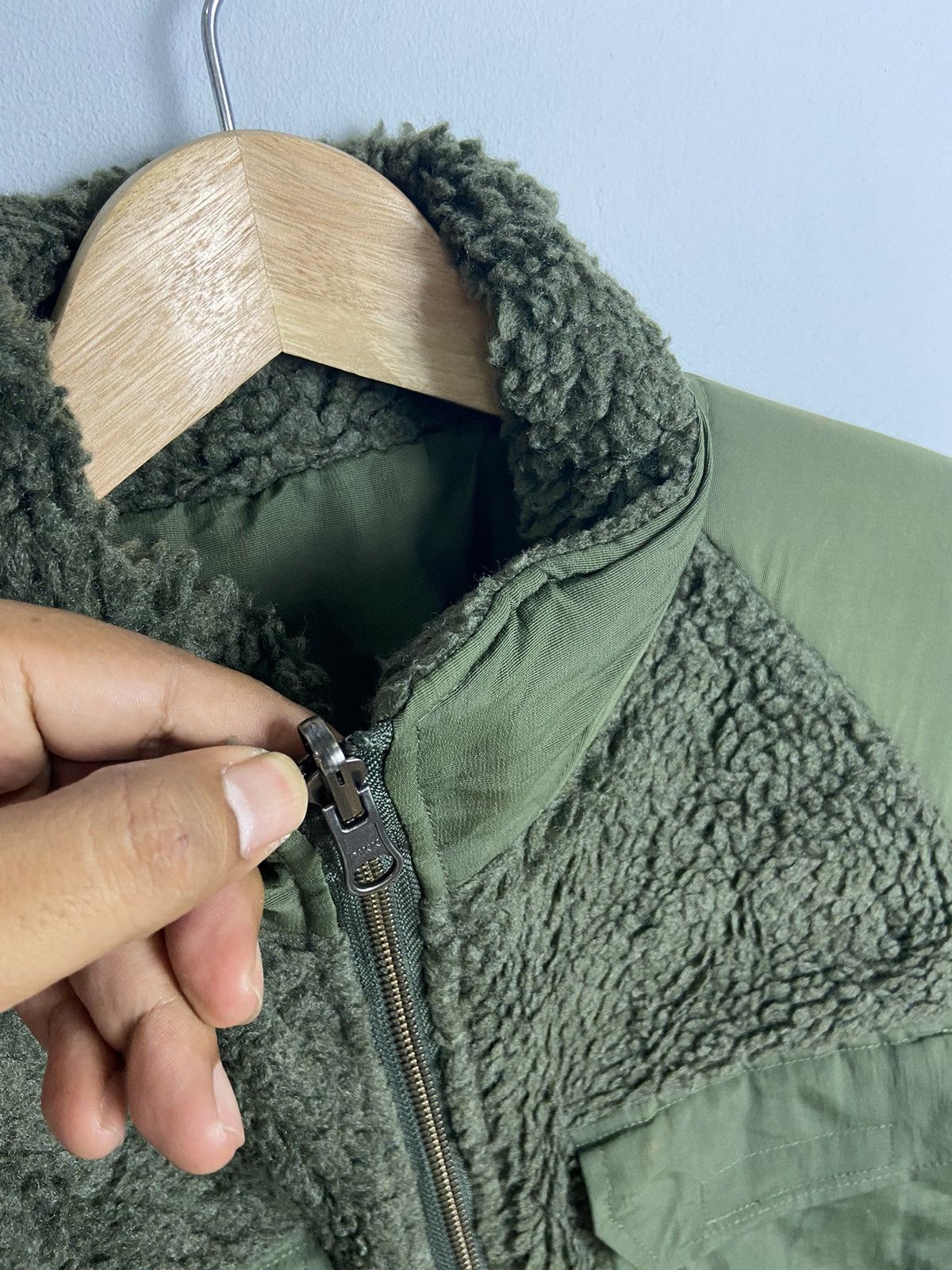 Japanese Brand Vintage Houston Military Fleece Deep Pile Riversible Jacket Size US L / EU 52-54 / 3 - 6 Thumbnail