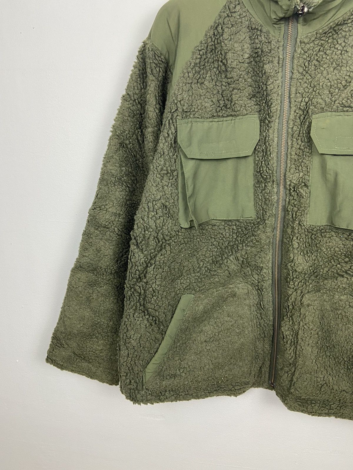 Japanese Brand Vintage Houston Military Fleece Deep Pile Riversible Jacket Size US L / EU 52-54 / 3 - 4 Thumbnail