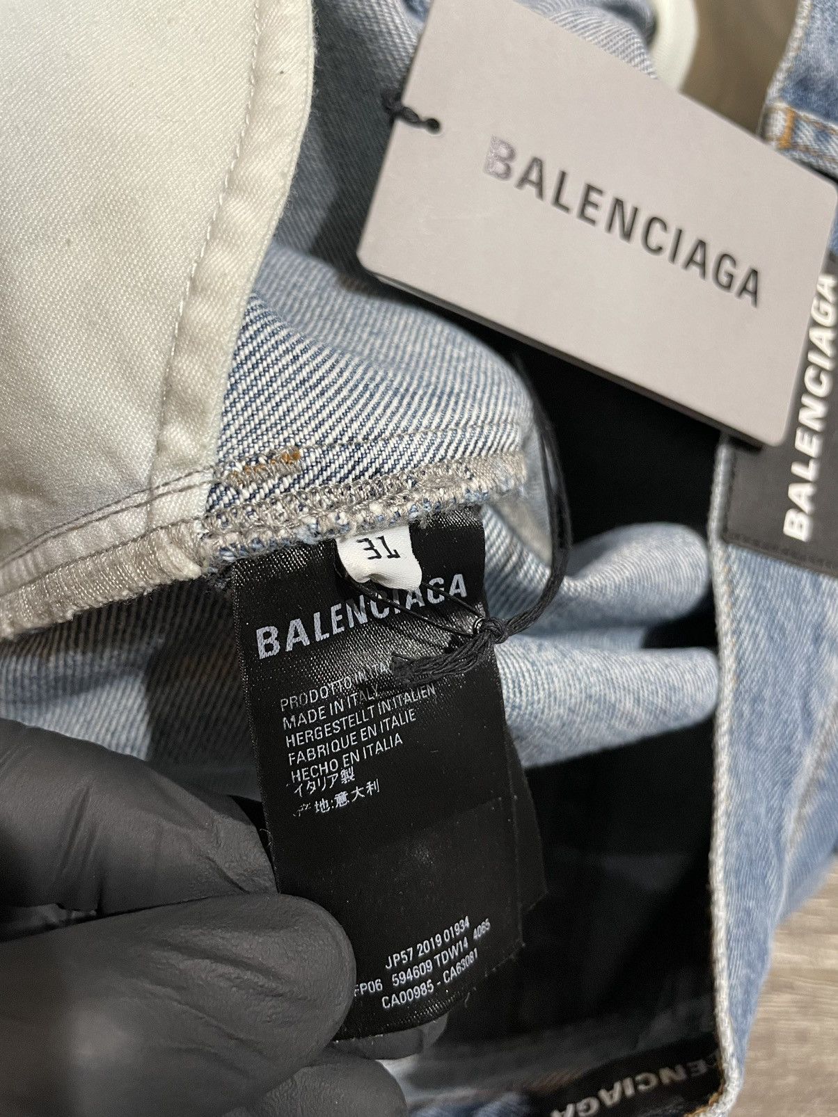 Balenciaga BALENCIAGA Blue Cropped Pants Jeans Size US 31 - 8 Thumbnail