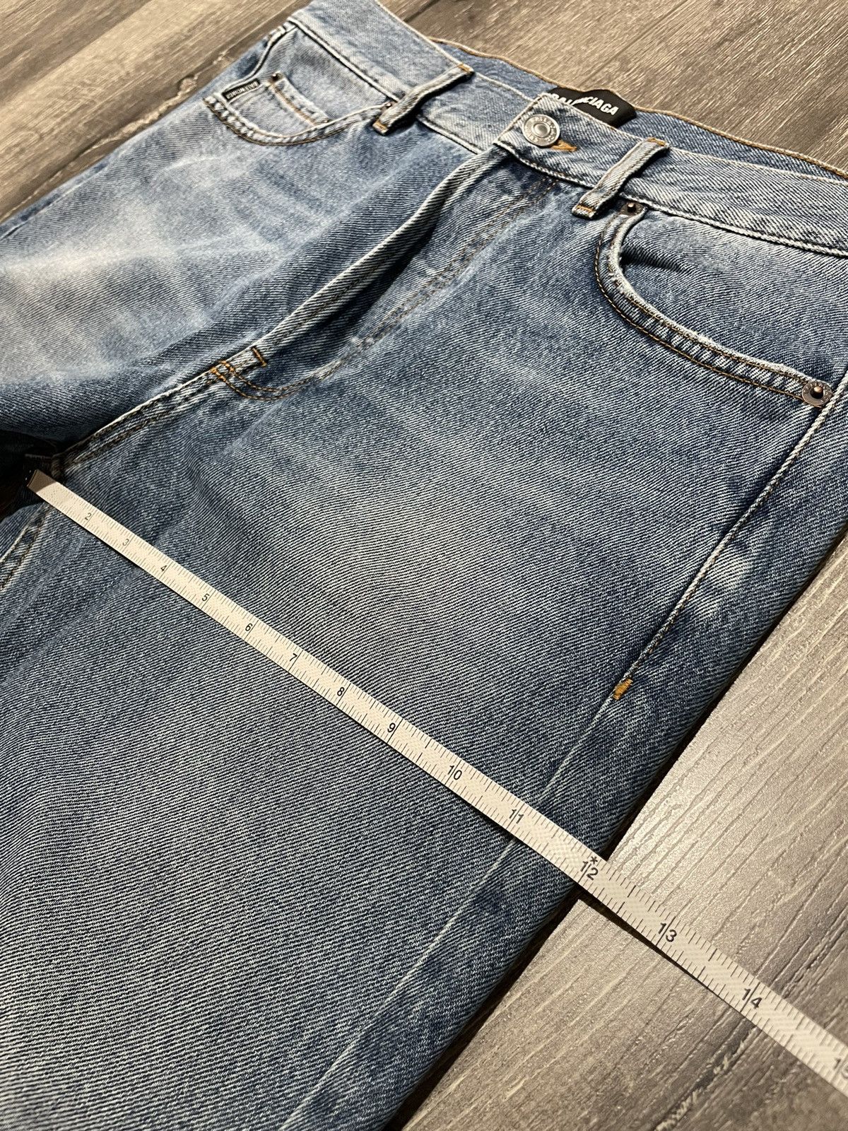Balenciaga BALENCIAGA Blue Cropped Pants Jeans Size US 31 - 11 Thumbnail