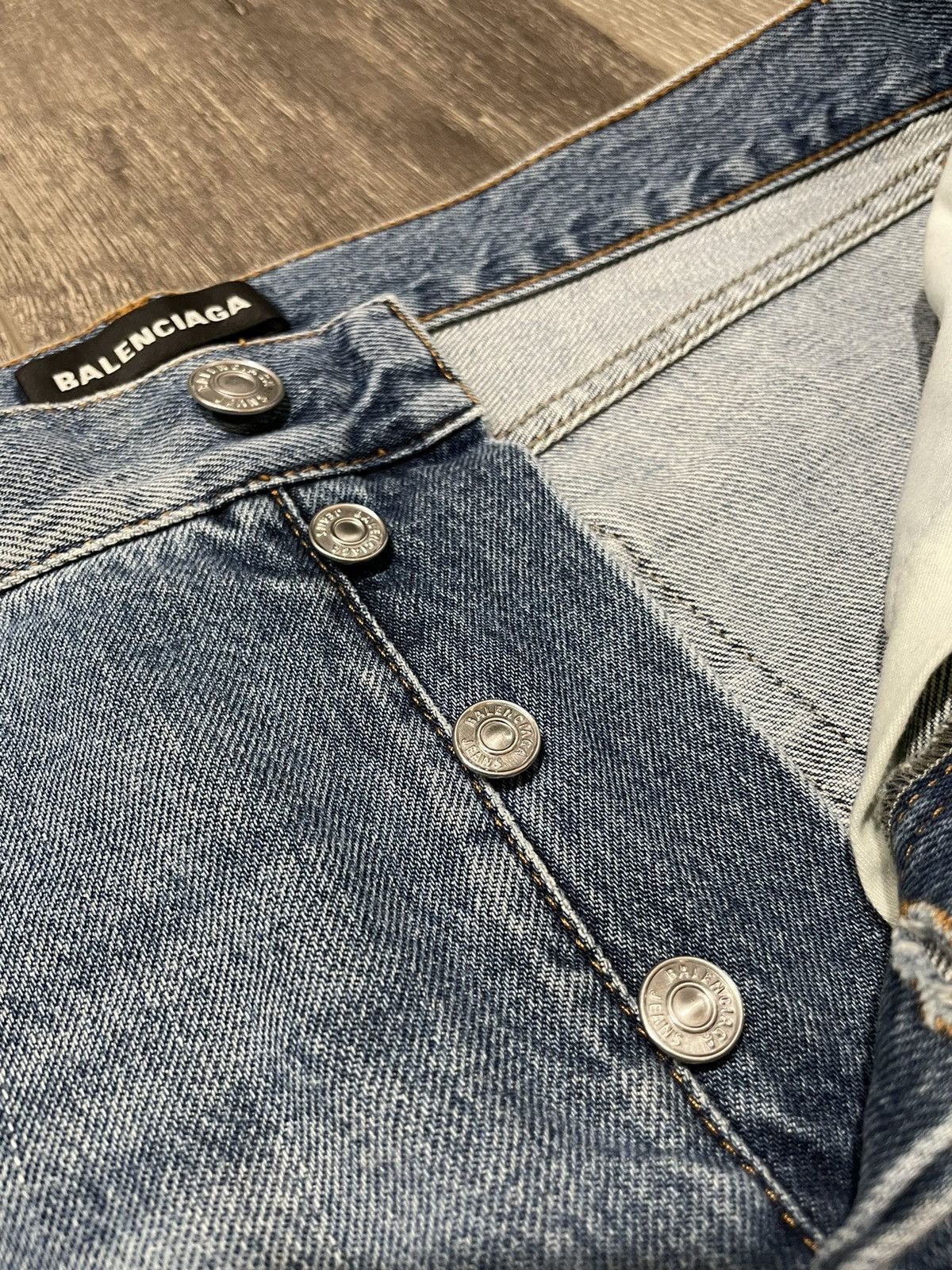 Balenciaga BALENCIAGA Blue Cropped Pants Jeans Size US 31 - 7 Thumbnail