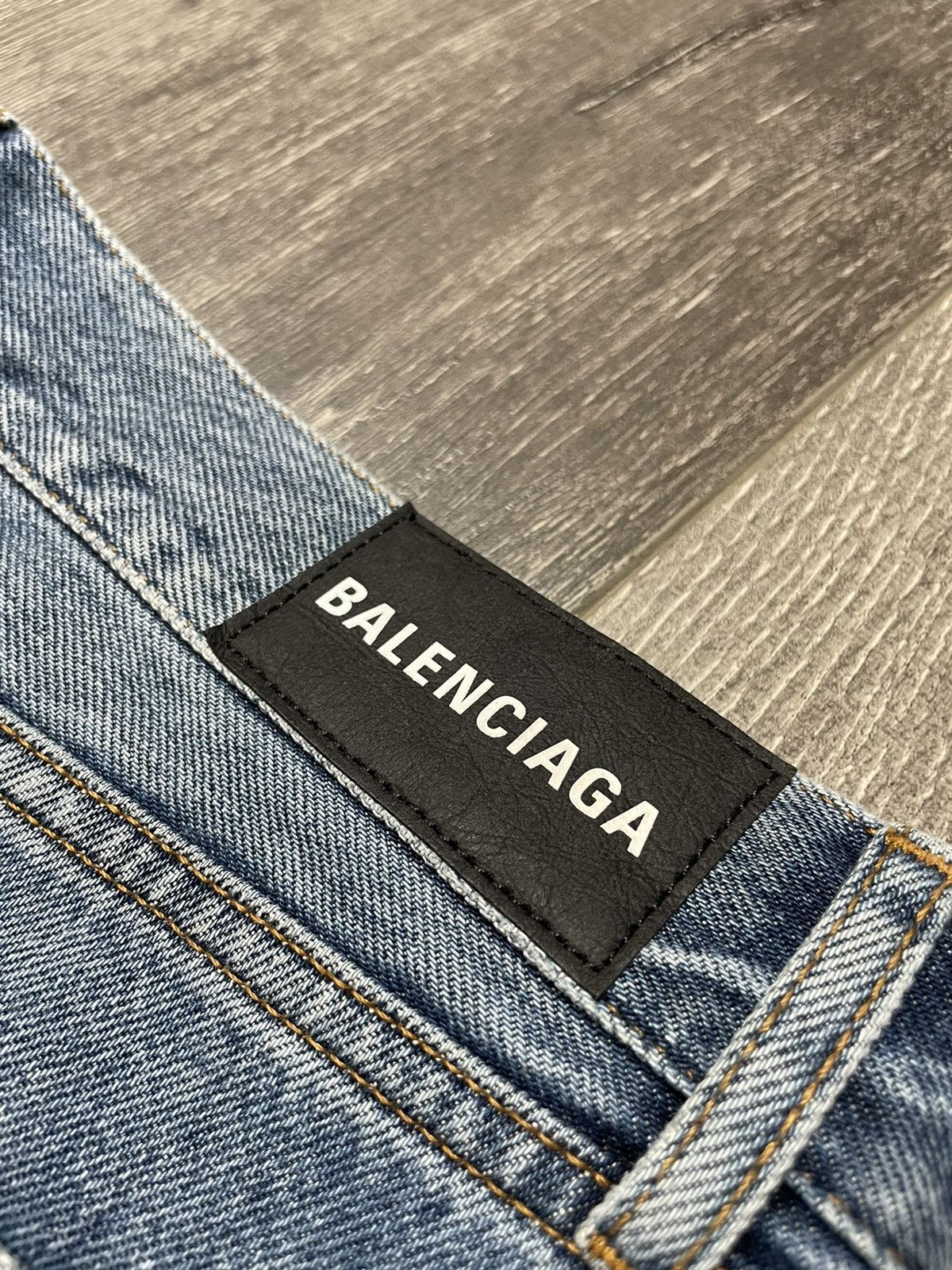 Balenciaga BALENCIAGA Blue Cropped Pants Jeans Size US 31 - 5 Thumbnail
