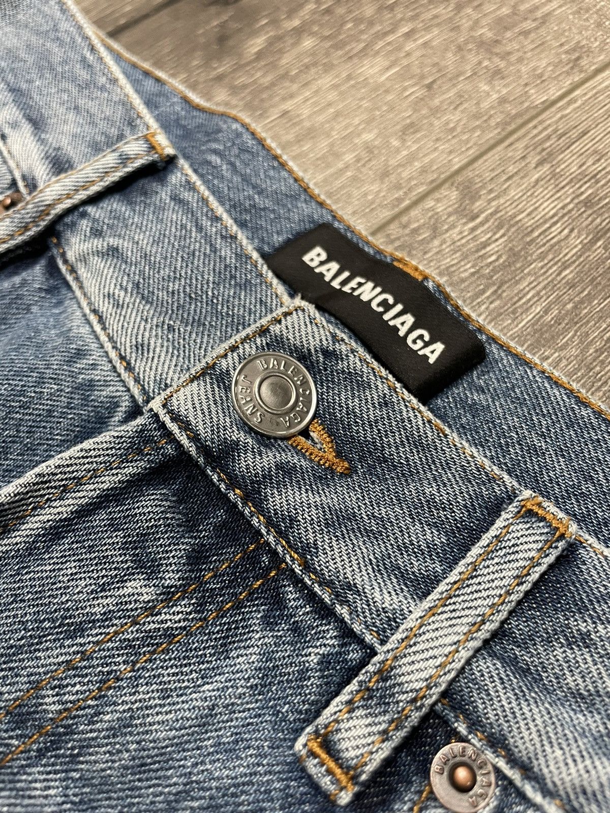 Balenciaga BALENCIAGA Blue Cropped Pants Jeans Size US 31 - 4 Thumbnail