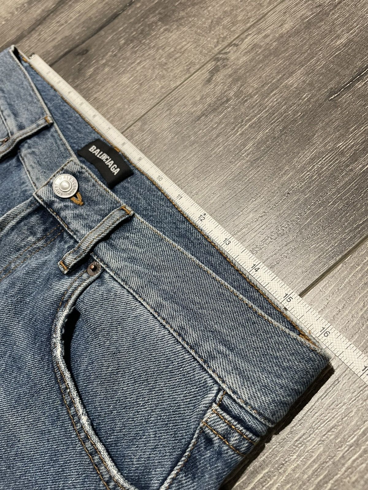 Balenciaga BALENCIAGA Blue Cropped Pants Jeans Size US 31 - 10 Thumbnail