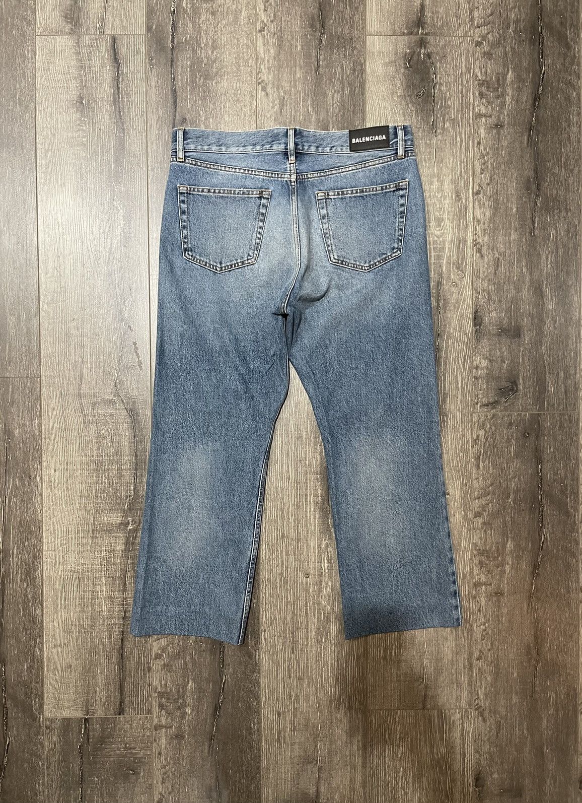 Balenciaga BALENCIAGA Blue Cropped Pants Jeans Size US 31 - 3 Thumbnail