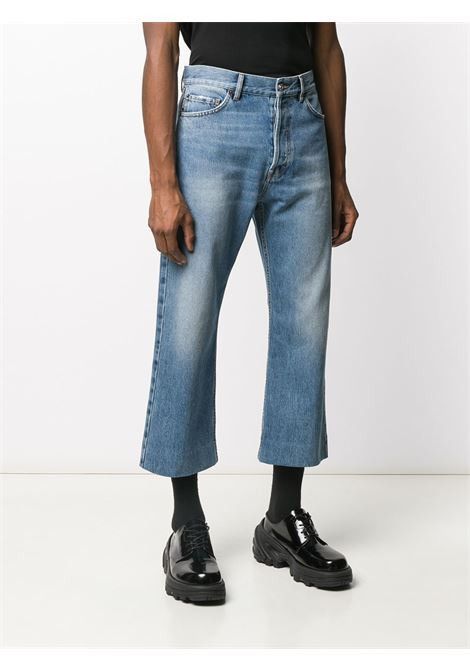 image of Balenciaga Blue Cropped Pants Jeans, Men's (Size 31)