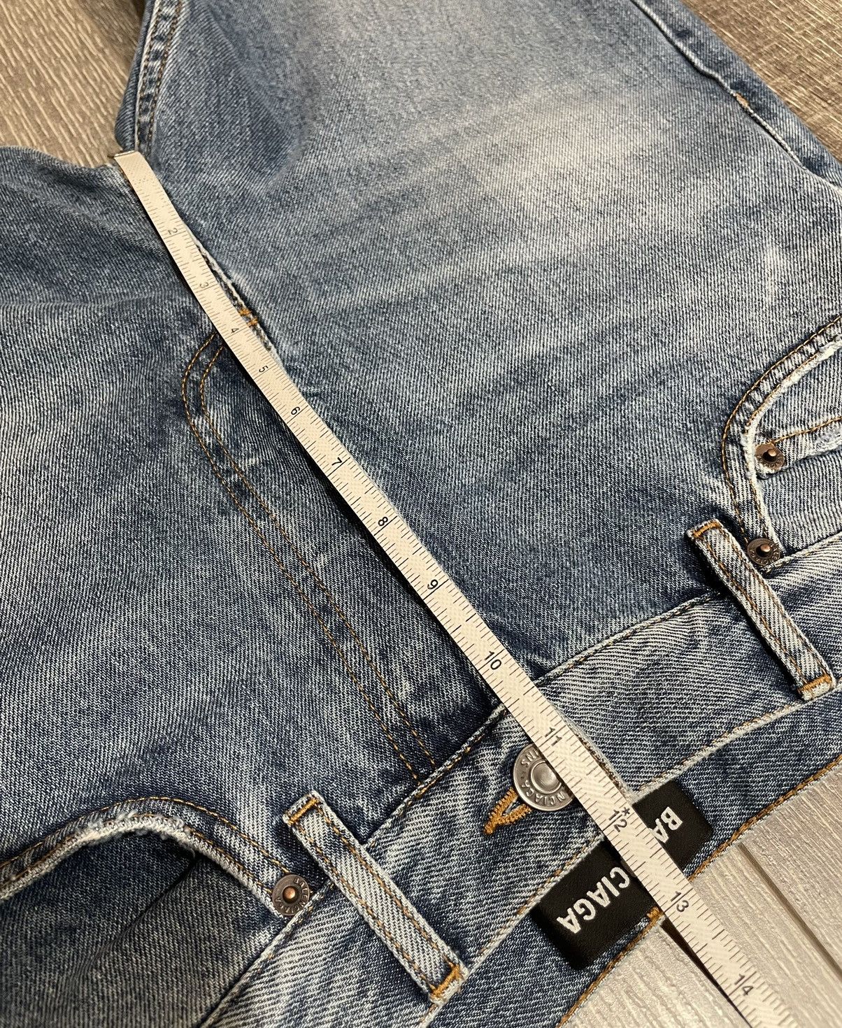 Balenciaga BALENCIAGA Blue Cropped Pants Jeans Size US 31 - 12 Thumbnail