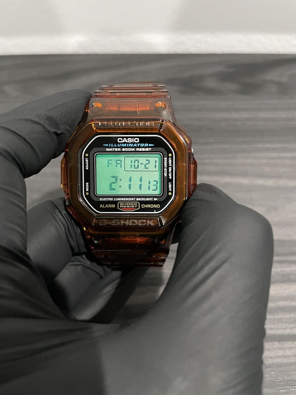 Rare CASIO G SHOCK DW5600E watch chocolate brown