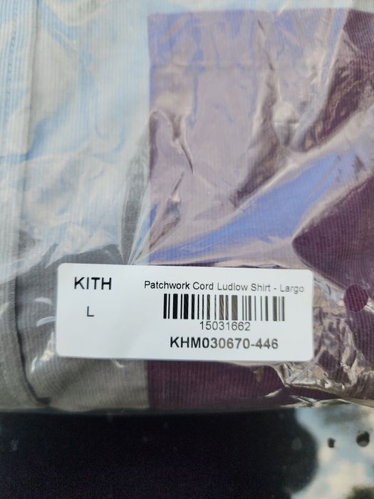 Kith Kith Patchwork Cord Ludlow Shirt in Largo Colorway Fall 2022