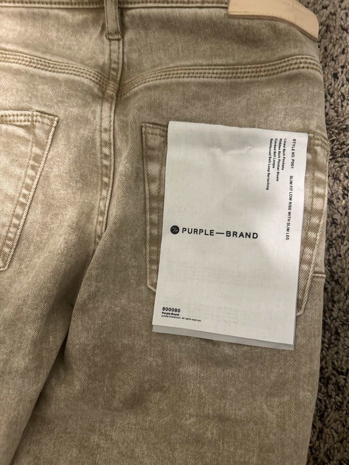 Purple × Purple Brand Beige repair Purple brand jeans Size US 29 - 5 Thumbnail