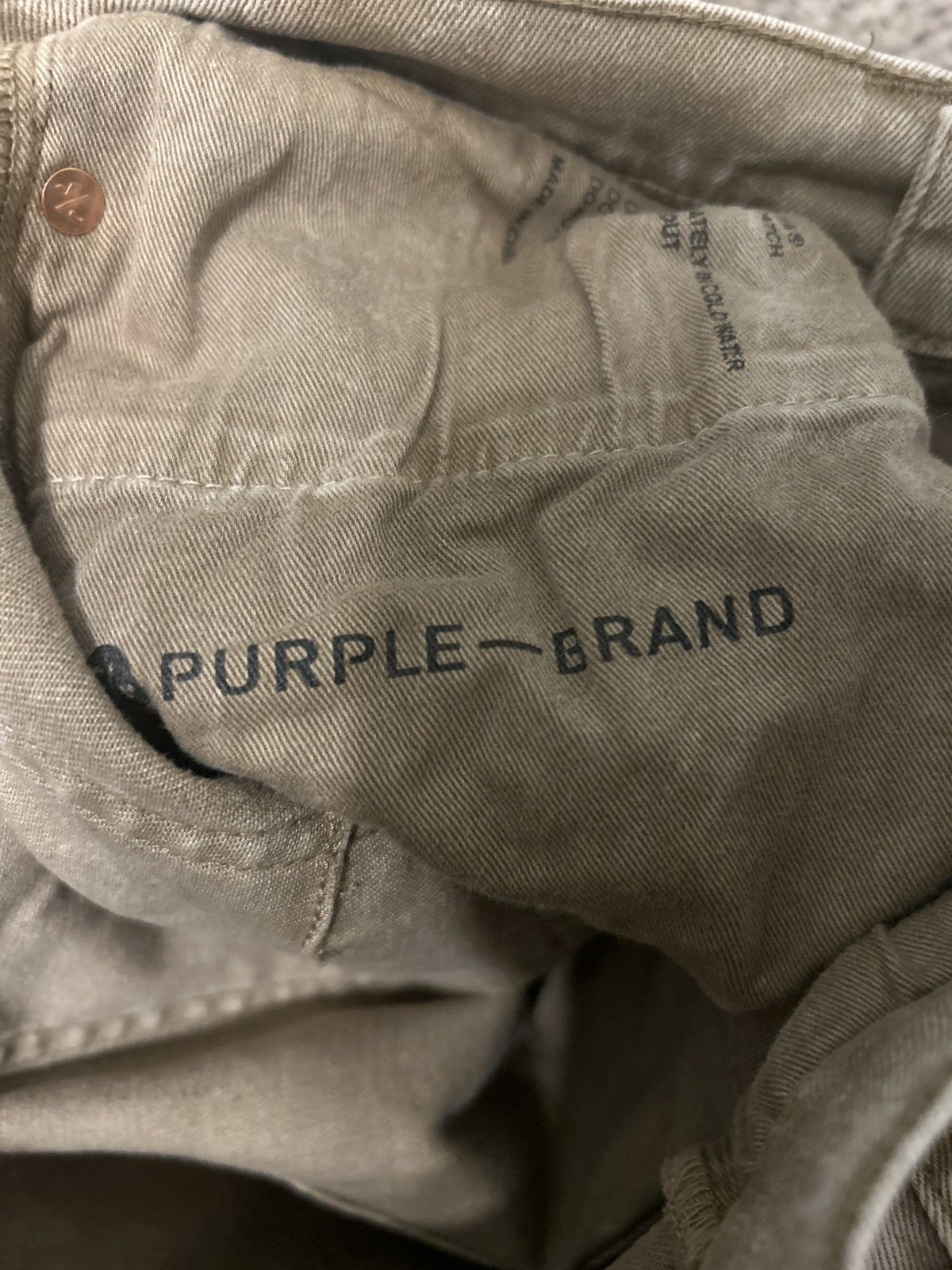 Purple × Purple Brand Beige repair Purple brand jeans Size US 29 - 7 Thumbnail