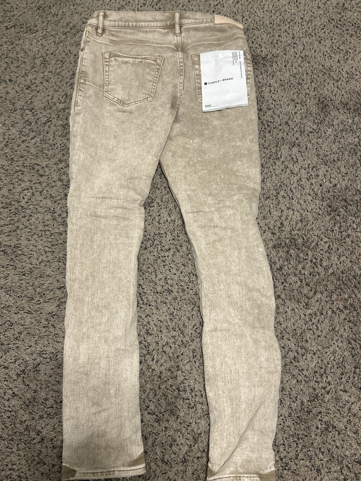 Purple × Purple Brand Beige repair Purple brand jeans Size US 29 - 4 Thumbnail