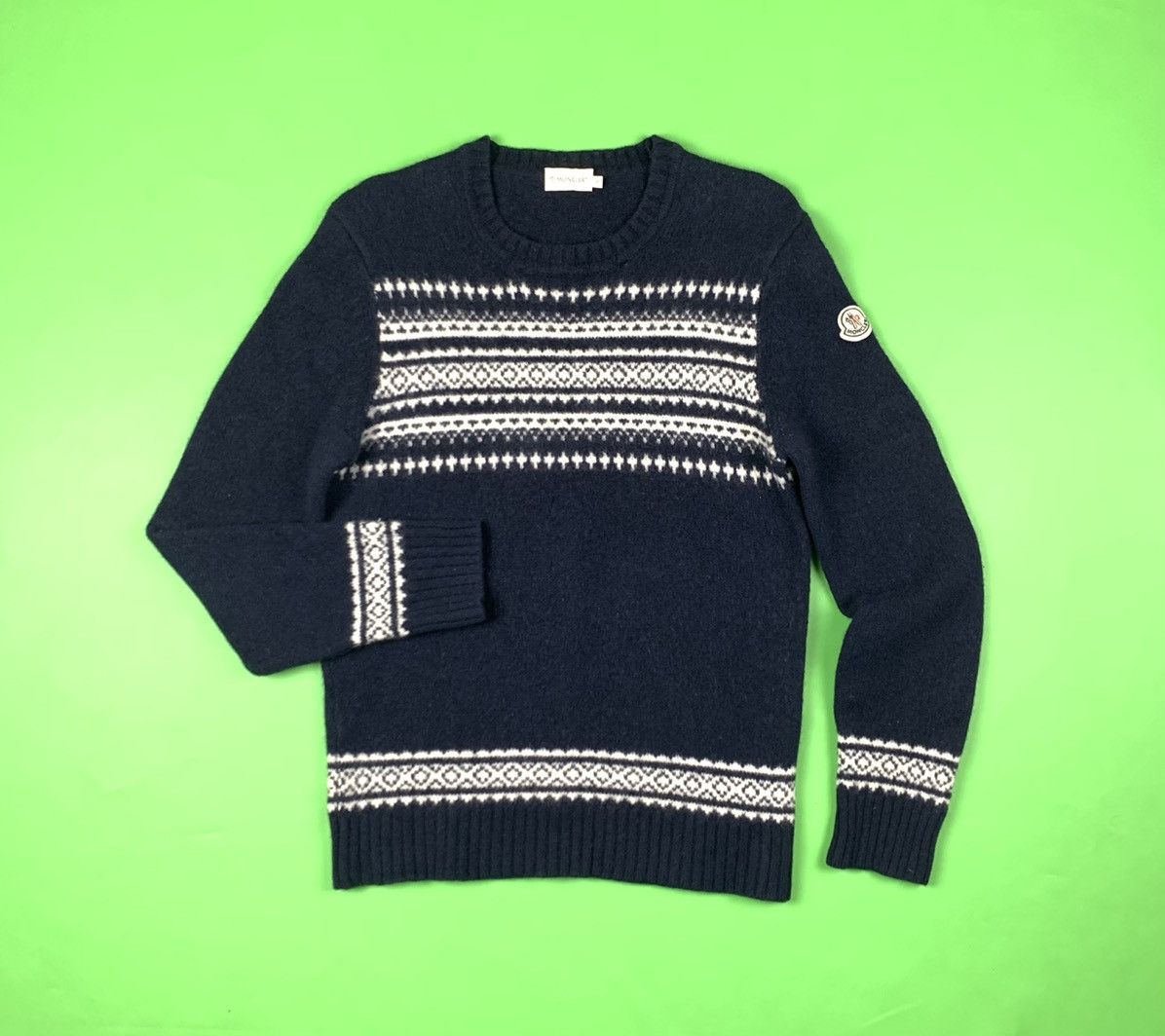 Moncler Moncler Maglione Tricot Girocollo Wool Knit Sweater Size US S / EU 44-46 / 1 - 1 Thumbnail
