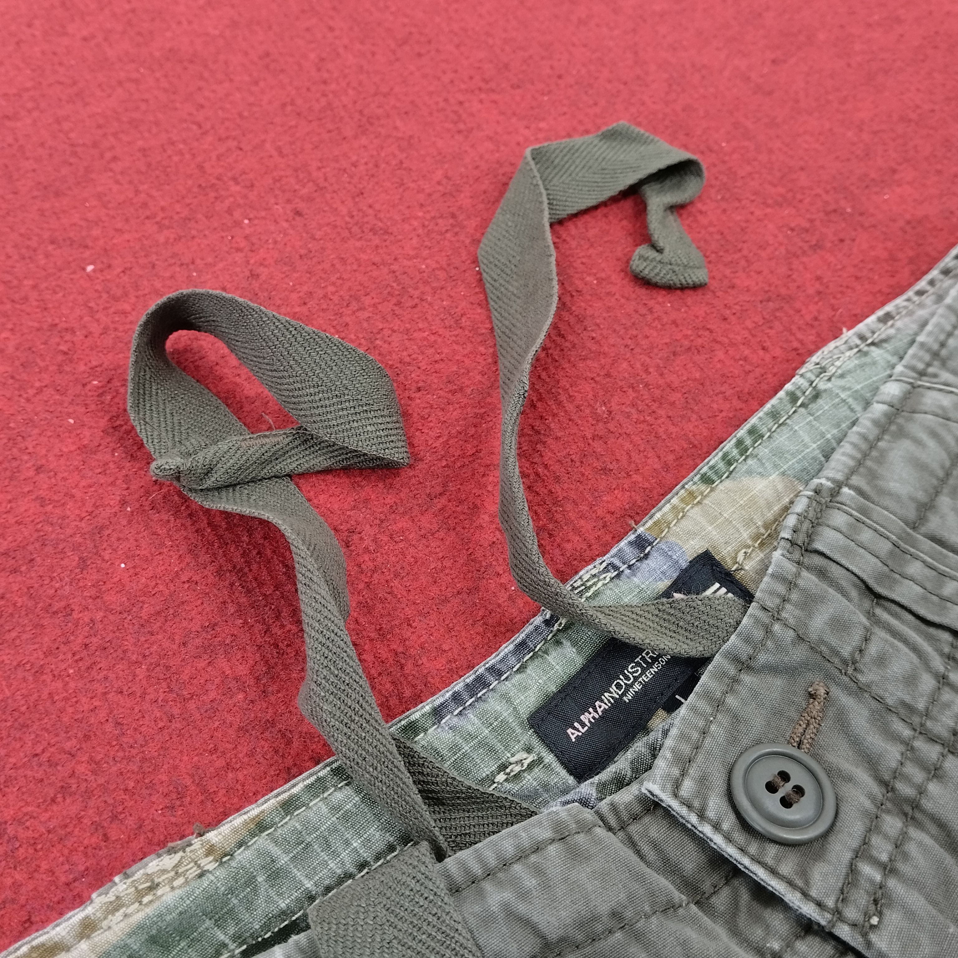 Alpha Industries × Vintage Alpha Industries Cargo Tactical Multi Pocket Trousers Pants Size US 32 / EU 48 - 7 Thumbnail