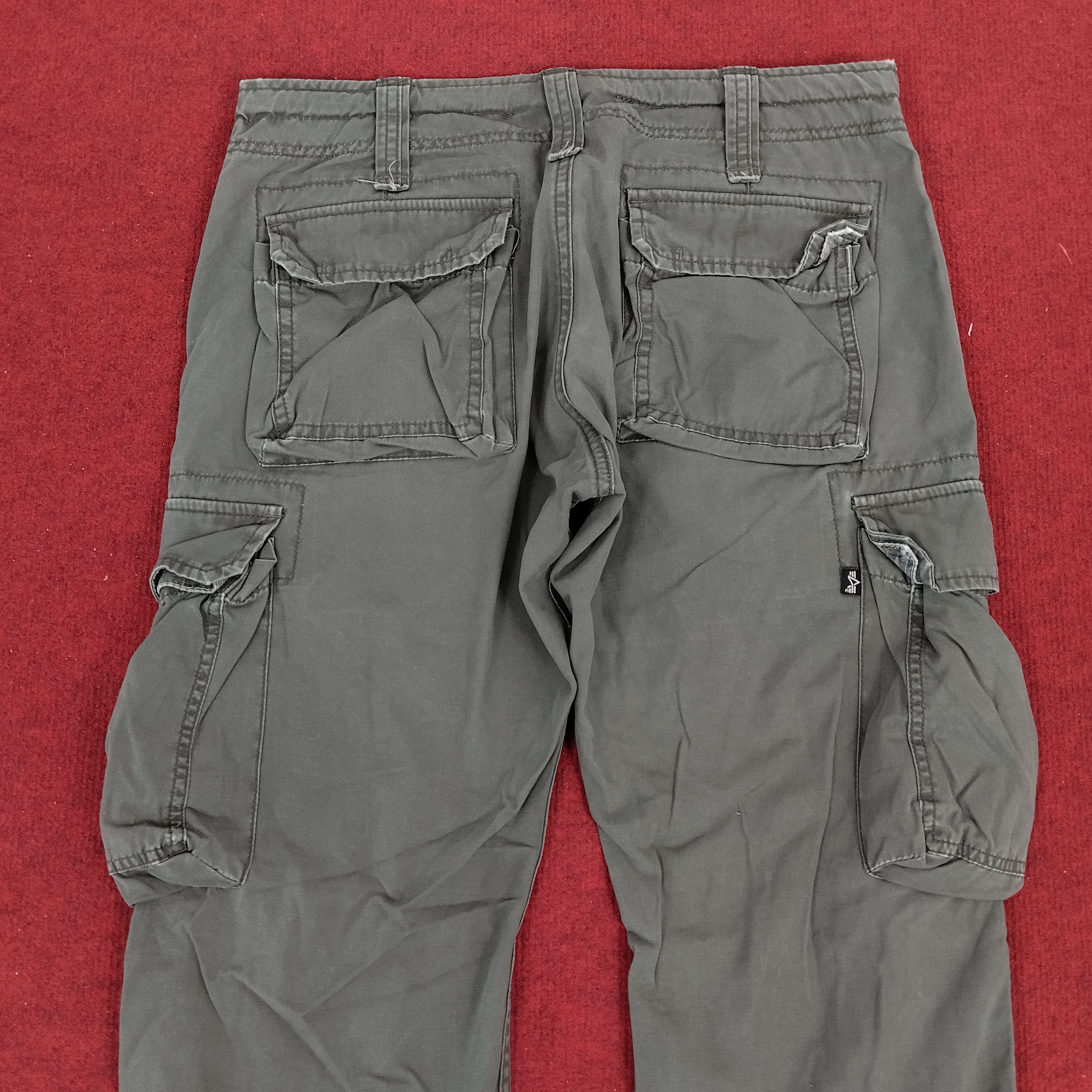 Alpha Industries × Vintage Alpha Industries Cargo Tactical Multi Pocket Trousers Pants Size US 32 / EU 48 - 6 Thumbnail