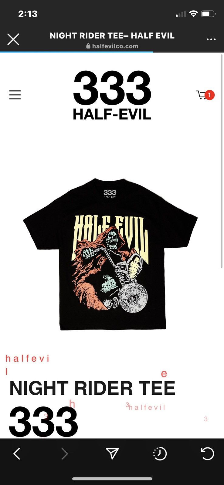 Half Evil Half evil t-shirt Size US M / EU 48-50 / 2 - 1 Preview