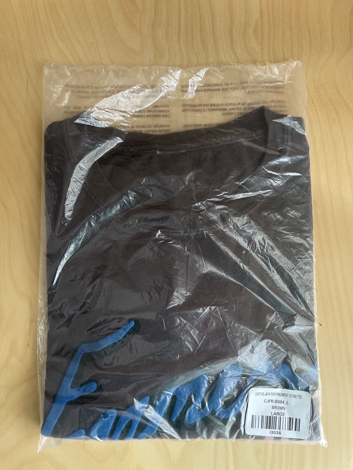 Fragment Design Travis Scott Cactus Jack for Fragment Icons Tee Shirt Mocha Size US L / EU 52-54 / 3 - 2 Thumbnail
