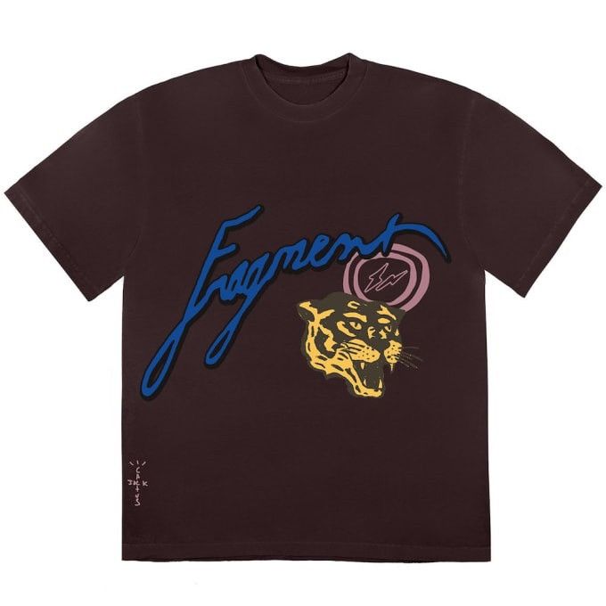 Travis Scott Cactus Jack for Fragment Icons Tee Shirt Mocha