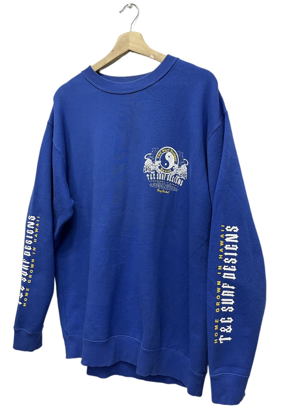 Japanese Brand T&C Surf Designs Tattoo Wear Printed Tiger Sweater Size US L / EU 52-54 / 3 - 3 Thumbnail