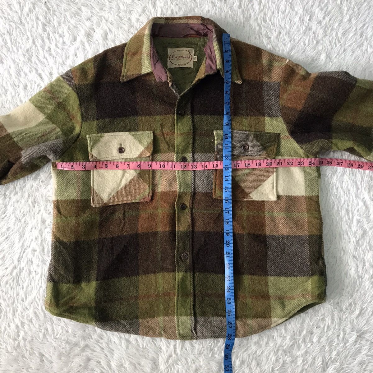 Vintage Vintage Sportwear Wool Jacket Made in Usa Size US XL / EU 56 / 4 - 17 Thumbnail