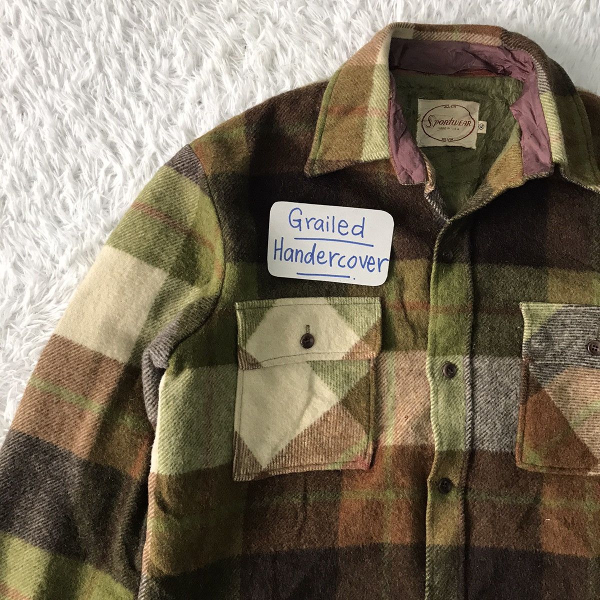 Vintage Vintage Sportwear Wool Jacket Made in Usa Size US XL / EU 56 / 4 - 6 Thumbnail
