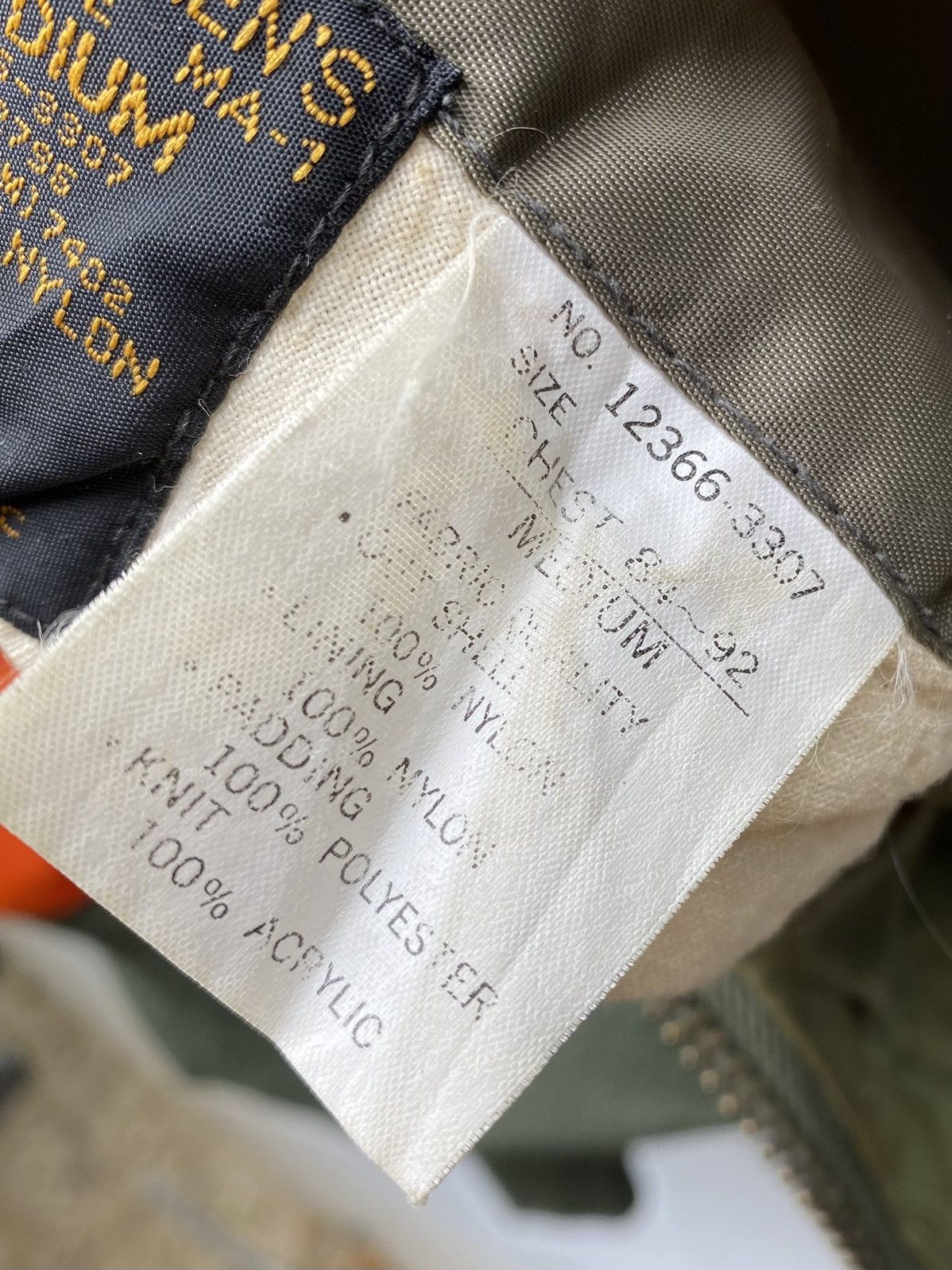 Alpha Industries ☄️Reversible ☄️Type MA-1 Olive Green Colour Faded Jackets Size US M / EU 48-50 / 2 - 10 Thumbnail