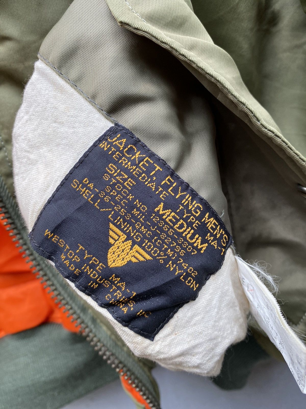 Alpha Industries ☄️Reversible ☄️Type MA-1 Olive Green Colour Faded Jackets Size US M / EU 48-50 / 2 - 9 Thumbnail