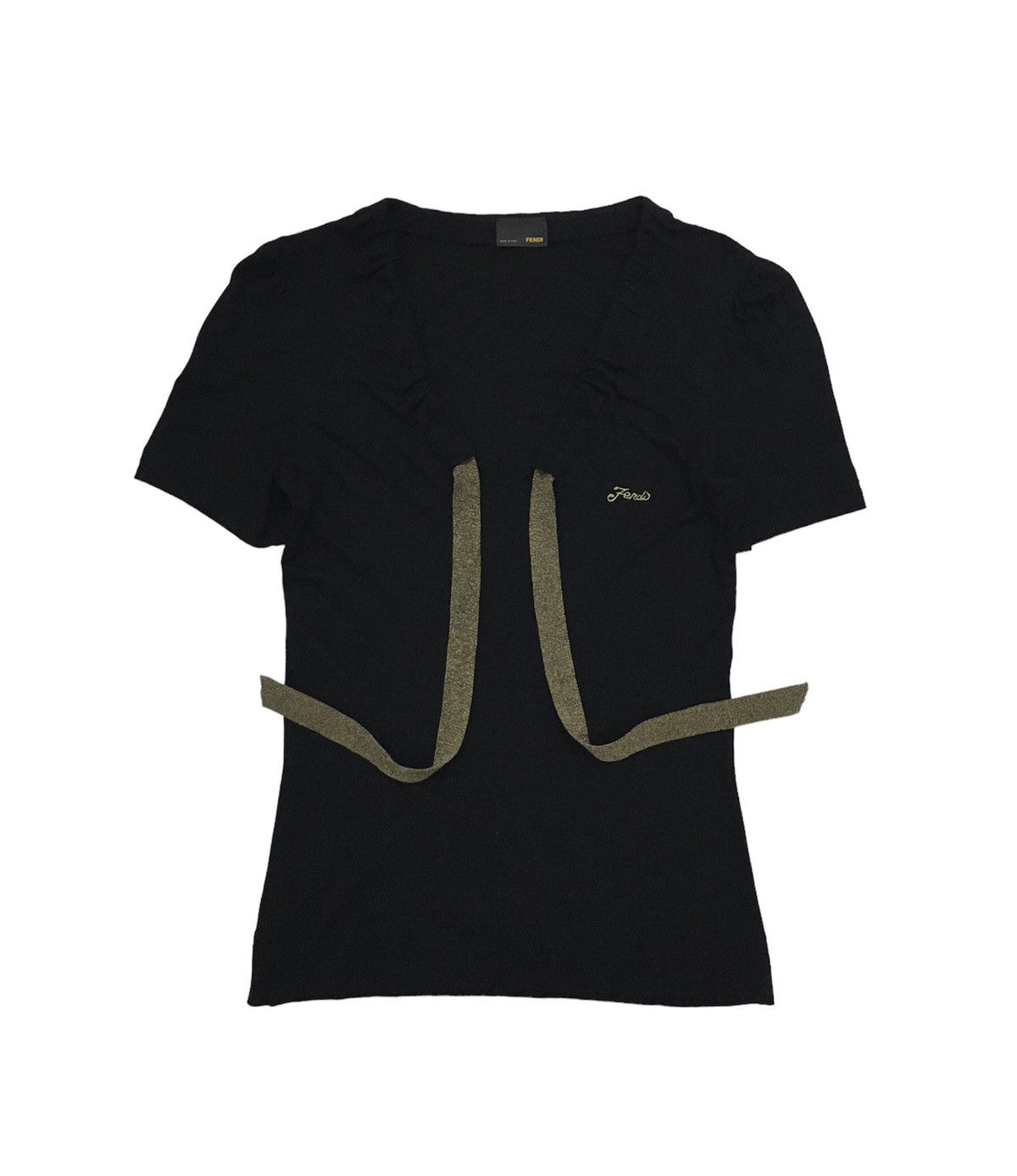 Fendi Fendi Golden Lace Tee Size M / US 6-8 / IT 42-44 - 1 Thumbnail