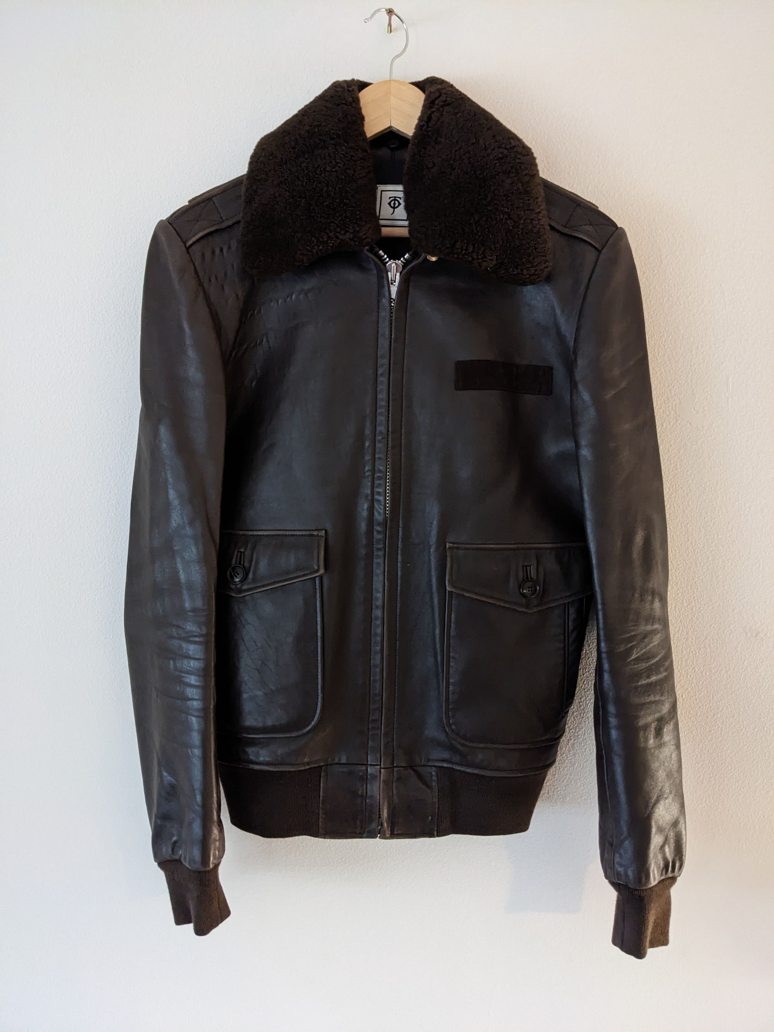 Temple Of Jawnz Brown Lamb A2 Bomber Size US M / EU 48-50 / 2 - 1 Thumbnail