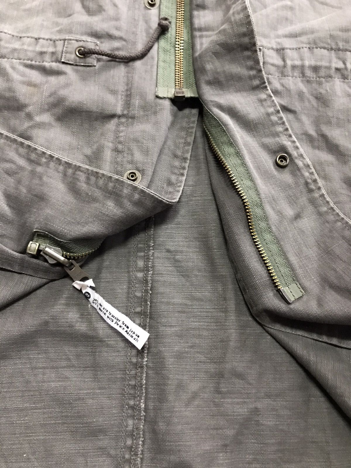 Japanese Brand Vintage freedom peace animal Parkas double zipper Size US L / EU 52-54 / 3 - 12 Thumbnail