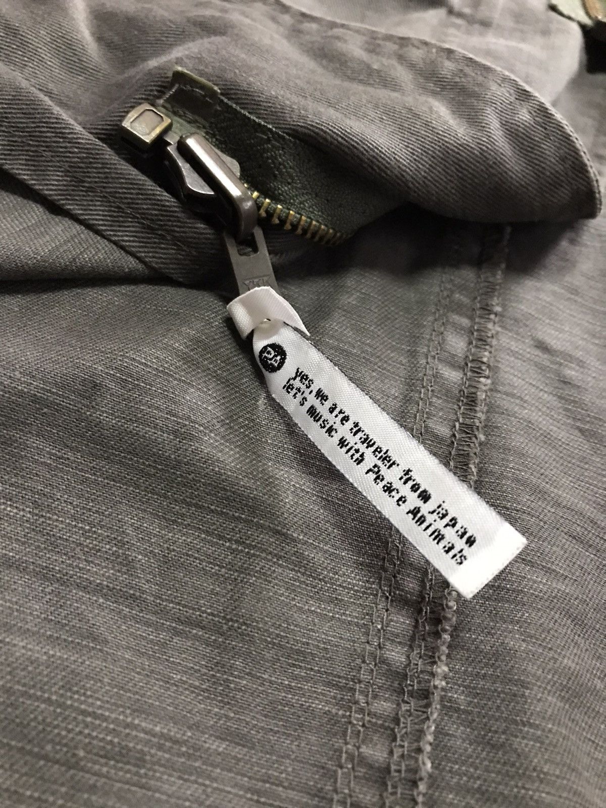 Japanese Brand Vintage freedom peace animal Parkas double zipper Size US L / EU 52-54 / 3 - 9 Thumbnail