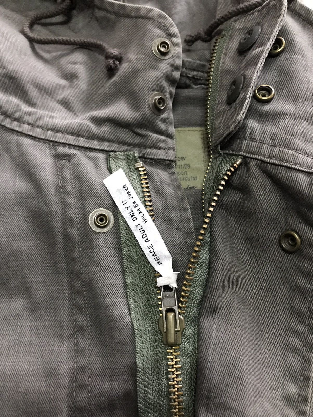 Japanese Brand Vintage freedom peace animal Parkas double zipper Size US L / EU 52-54 / 3 - 8 Thumbnail