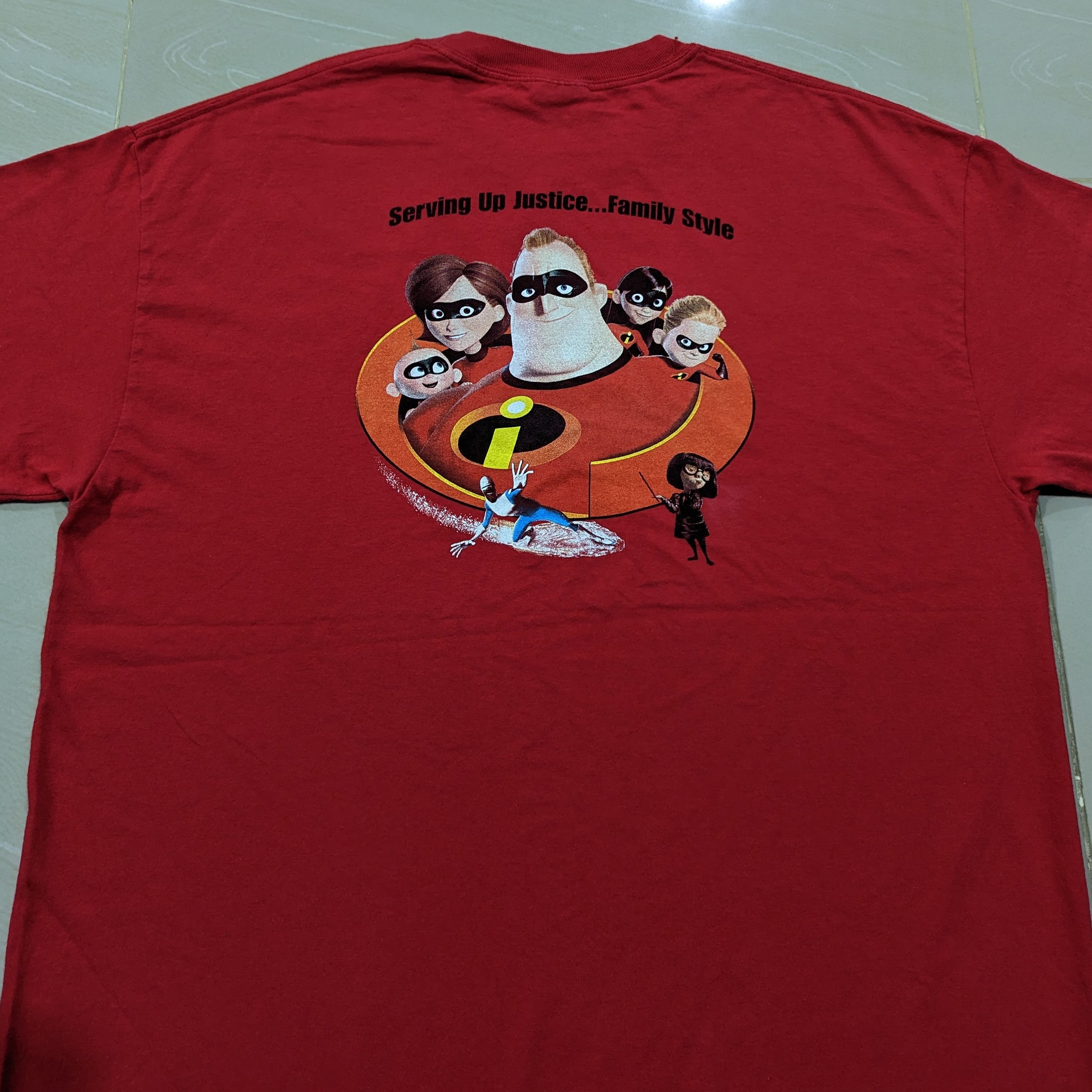 Disney 2004 The Incredibles Movie DVD Promo Tee Shirt Size US XL / EU 56 / 4 - 4 Thumbnail