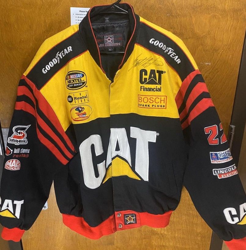 NASCAR × Vintage Vintage JH Design Ward Burton Autographed CAT Racing ...