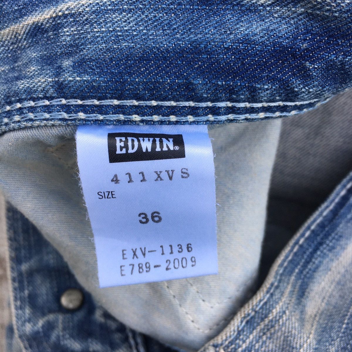 Edwin × Japanese Brand Vintage Distressed Edwin XV Patched Flare Jeans Size US 38 / EU 54 - 7 Thumbnail