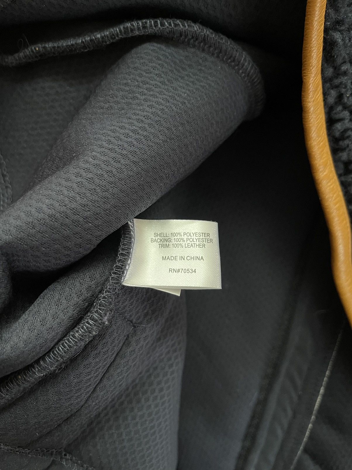 Japanese Brand × Orvis × Vintage Orvis vintage 90s fuzzy fleece jacket with leather elements Size US XL / EU 56 / 4 - 7 Thumbnail