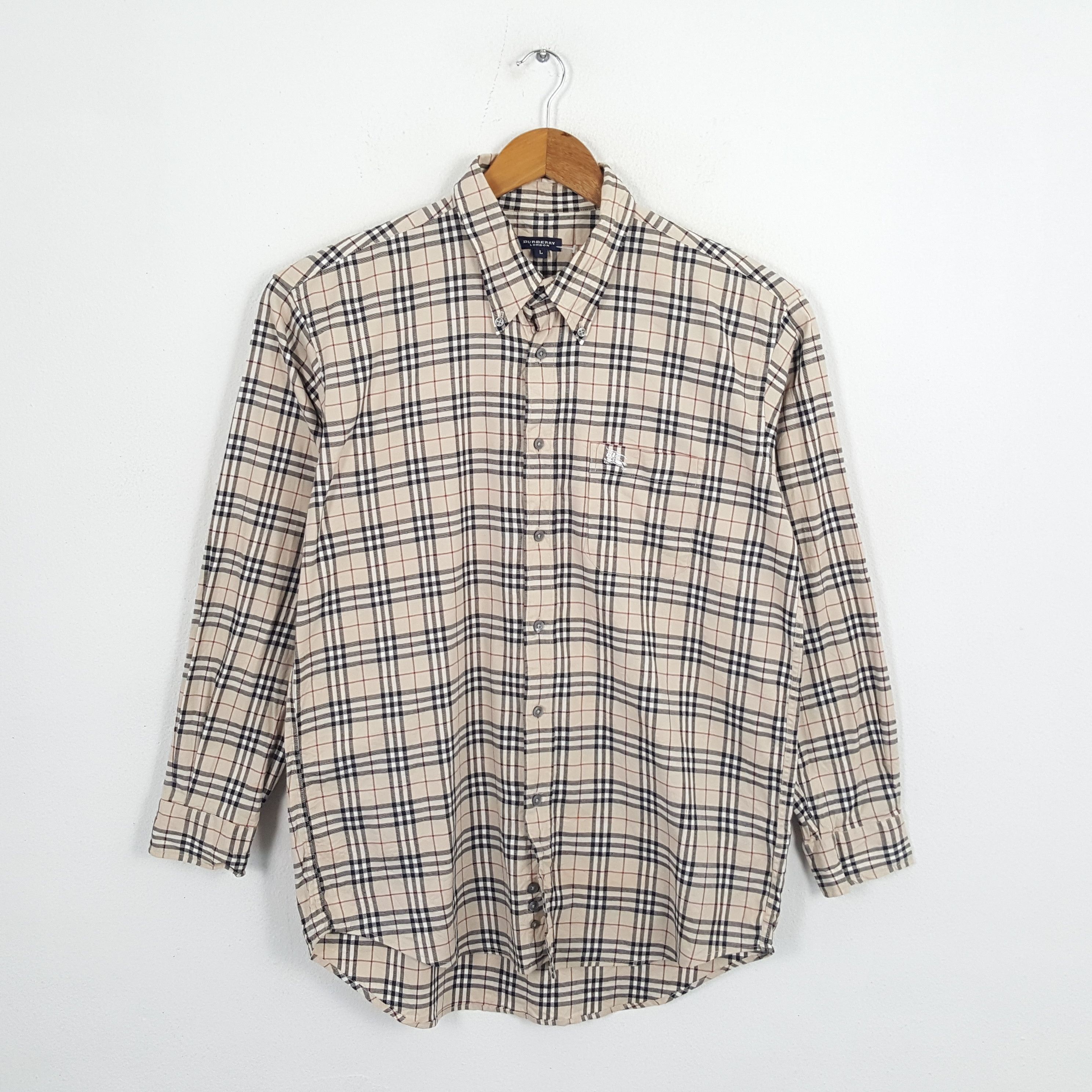 Vintage BURBERRY LONDON Small Logo Formal Shirt