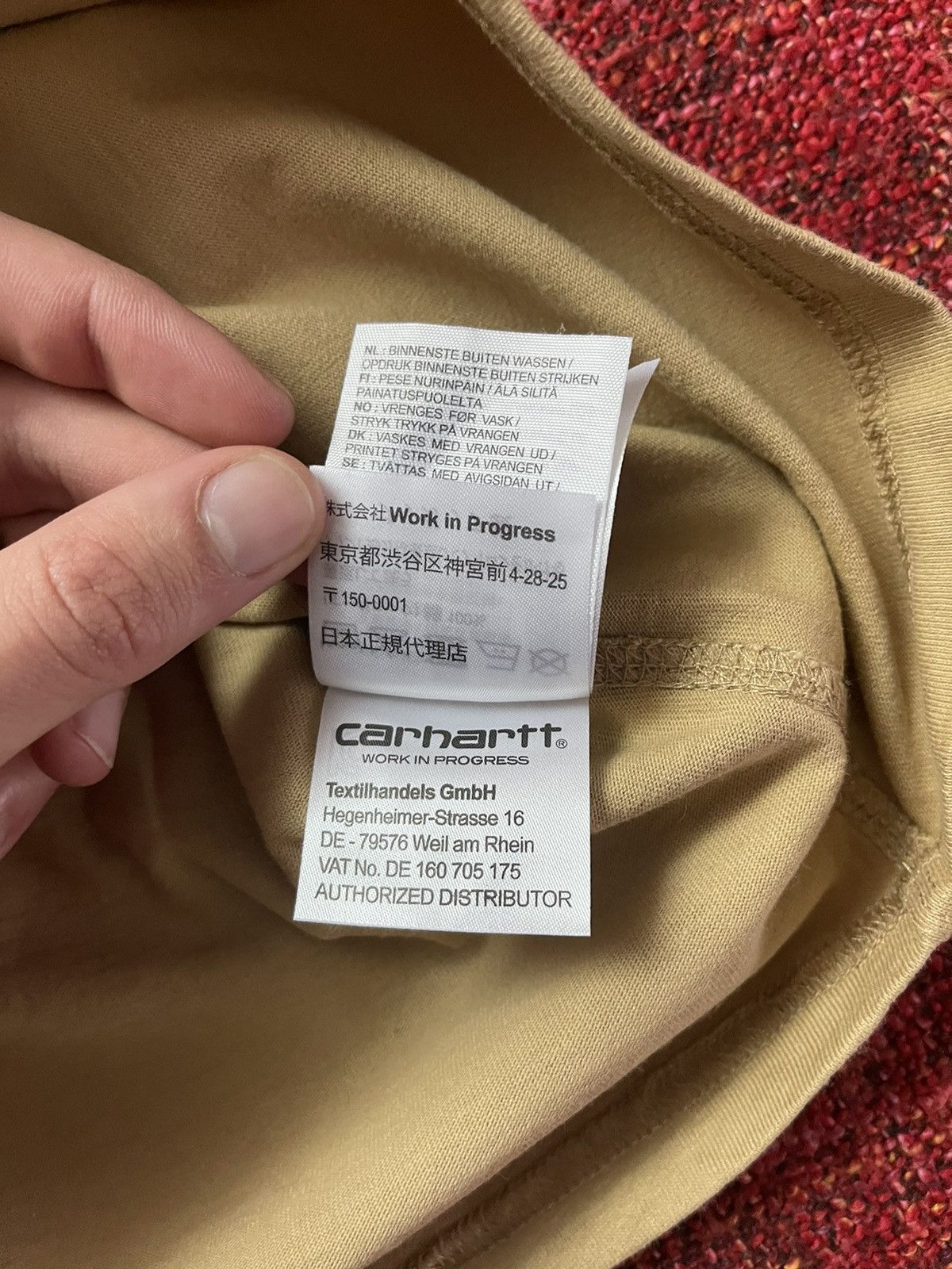 Carhartt × Carhartt Wip Carhartt workcore style embroidery logo t-shirt Size US S / EU 44-46 / 1 - 5 Thumbnail