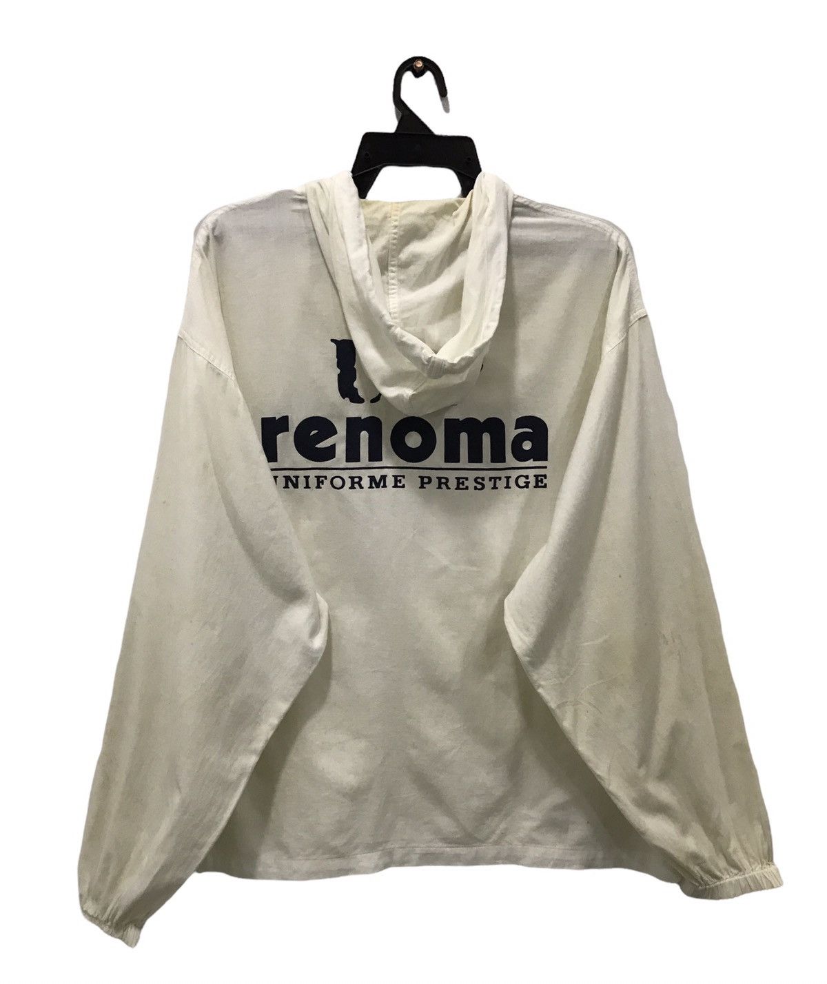image of U.p Renoma Uniformed Prestige Sweater in White, Men's (Size Large)