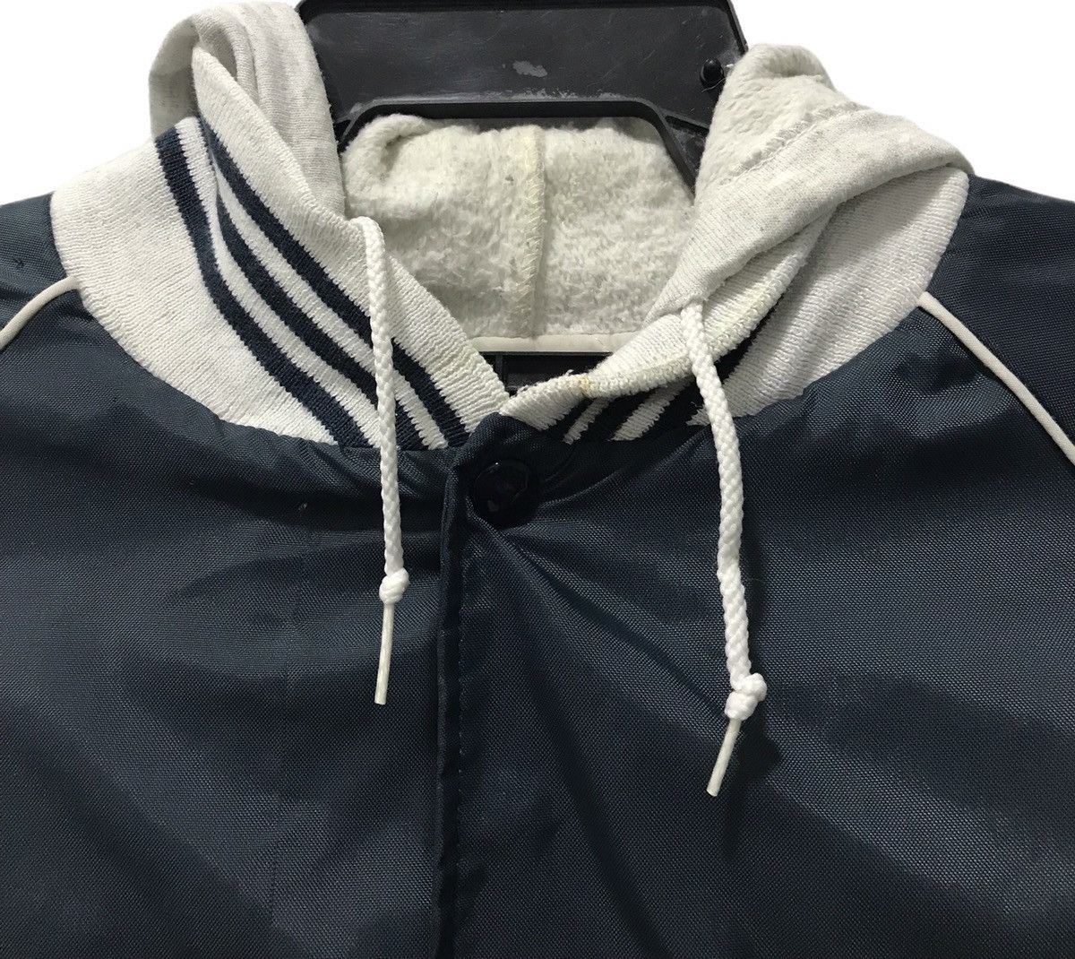 Designer × Vintage VINTAGE VISION BASICS BASEBALL HOODED JACKET Size US L / EU 52-54 / 3 - 3 Thumbnail