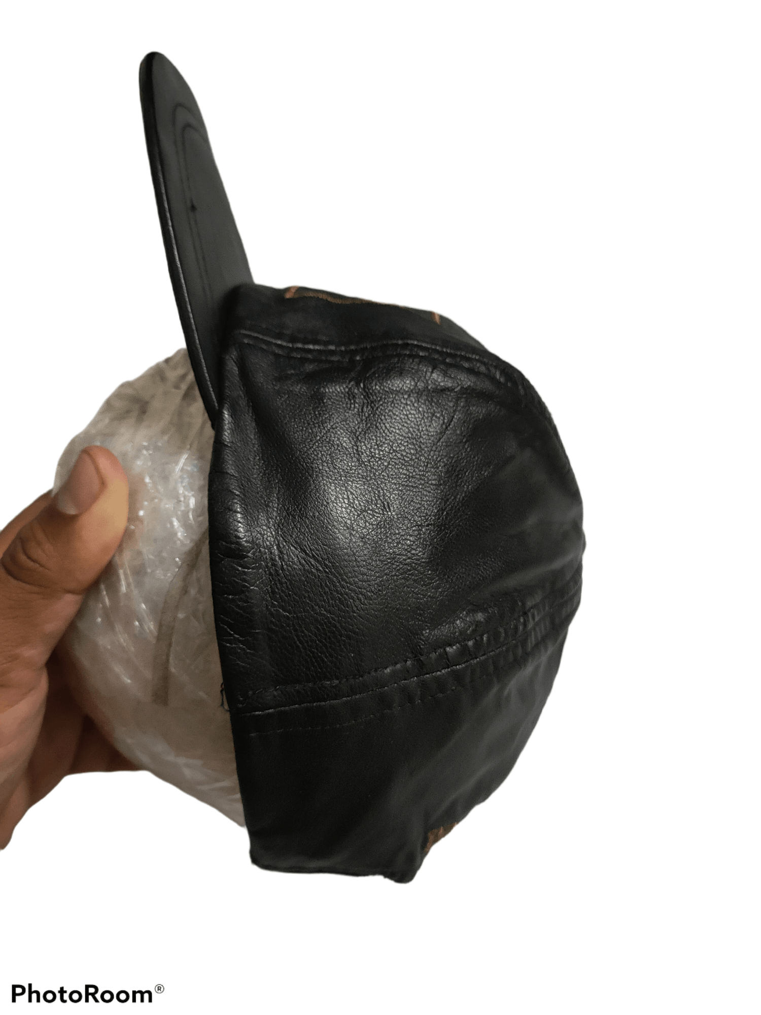 Leather "Polo Wonder" Cap Leather x Vintage & Rare Size ONE SIZE - 3 Thumbnail