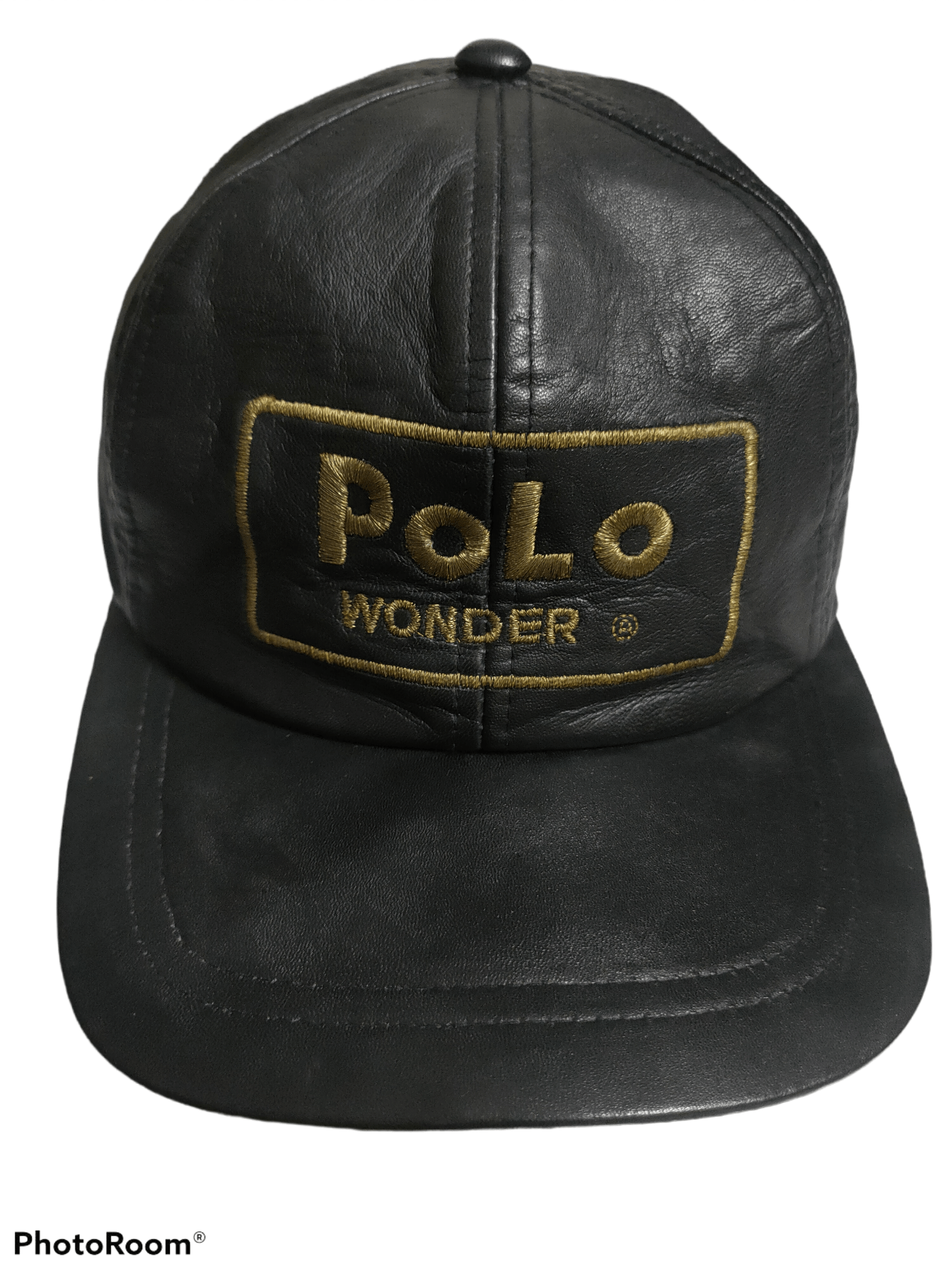 Leather "Polo Wonder" Cap Leather x Vintage & Rare Size ONE SIZE - 1 Thumbnail
