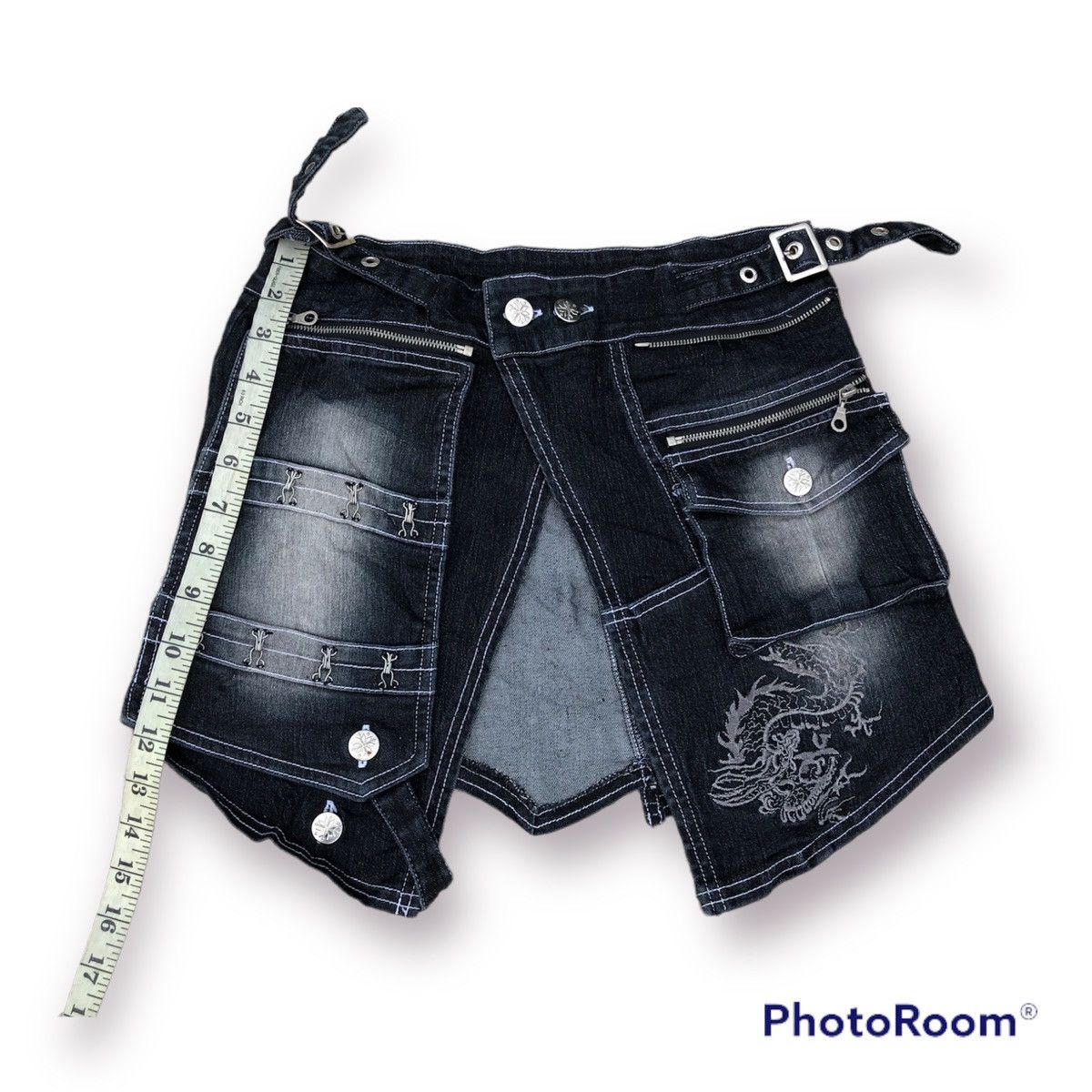 Japanese Brand Ozz On Hikozoh Japan Dragon Punker Mini Skirts Size 25" / US 0 / IT 36 - 5 Thumbnail