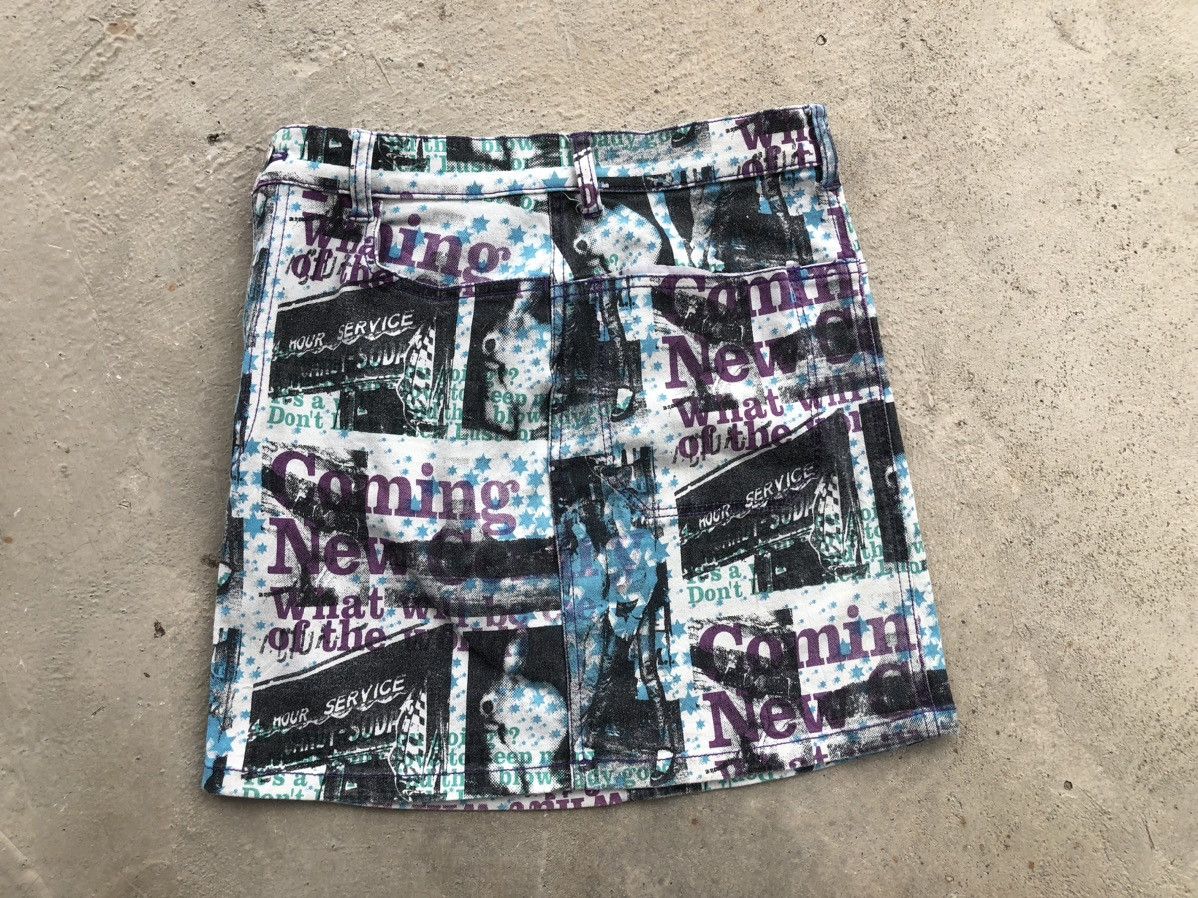 Japanese Brand Full Print Mini Skirt Hysteric Glamour Inspired Size 26" / US 2 / IT 38 - 3 Thumbnail