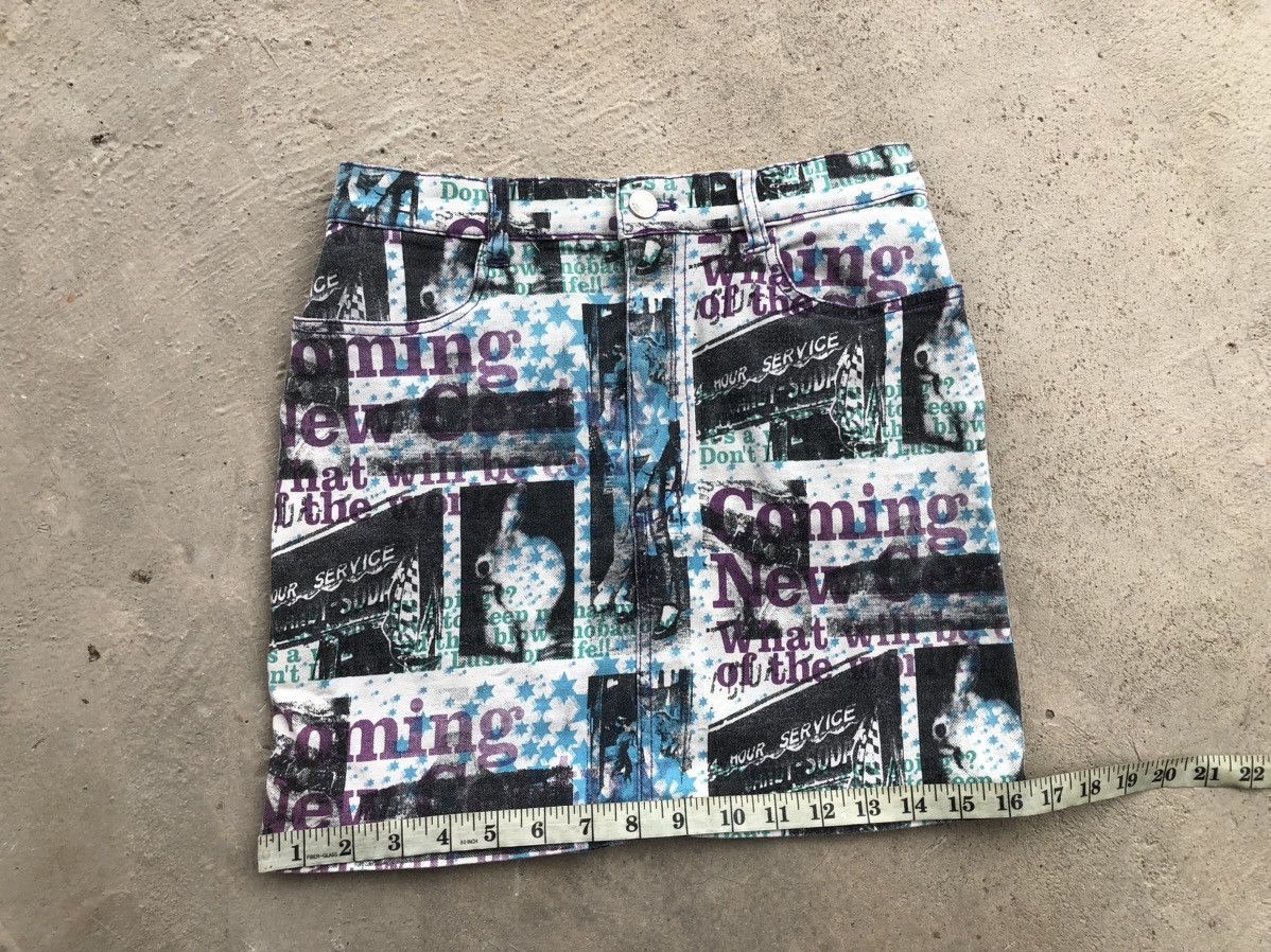 Japanese Brand Full Print Mini Skirt Hysteric Glamour Inspired Size 26" / US 2 / IT 38 - 7 Thumbnail
