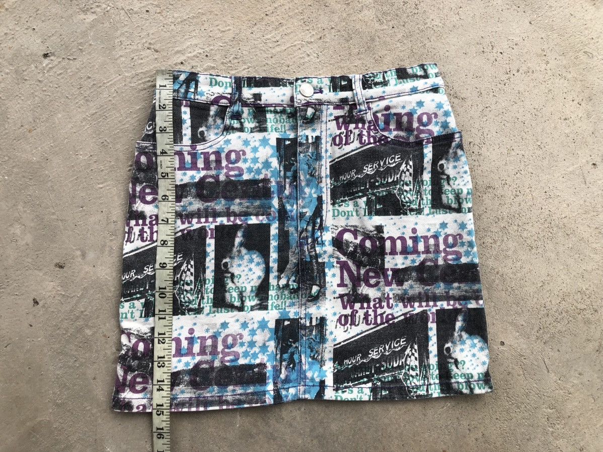 Japanese Brand Full Print Mini Skirt Hysteric Glamour Inspired Size 26" / US 2 / IT 38 - 8 Thumbnail